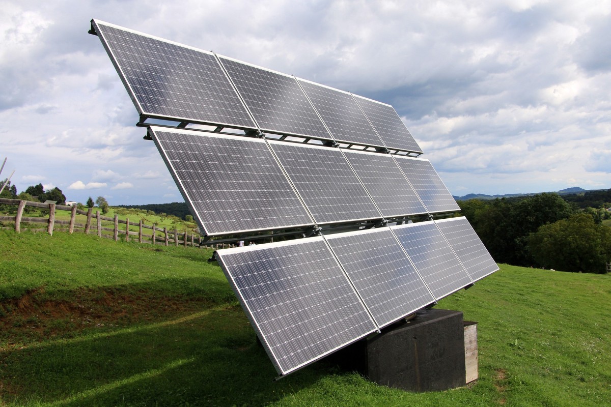 Modul einer Photovoltaik-Freiflächenanlage
